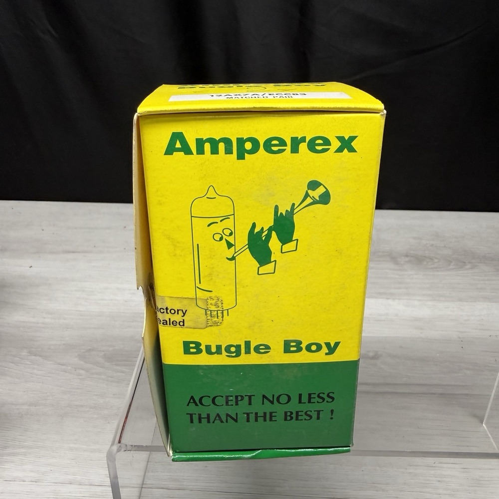 AMPEREX 12AX7A ECC83 TUBE BUGLE BOY PERFECT MATCHED SET NIB